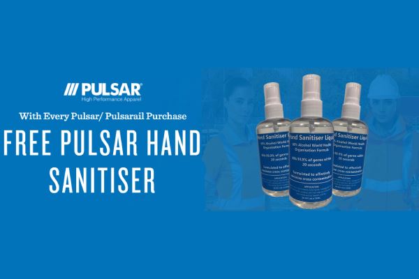 Get Free Pulsar Hand Sanitiser With Every Pulsar / Pulsarail Purchase