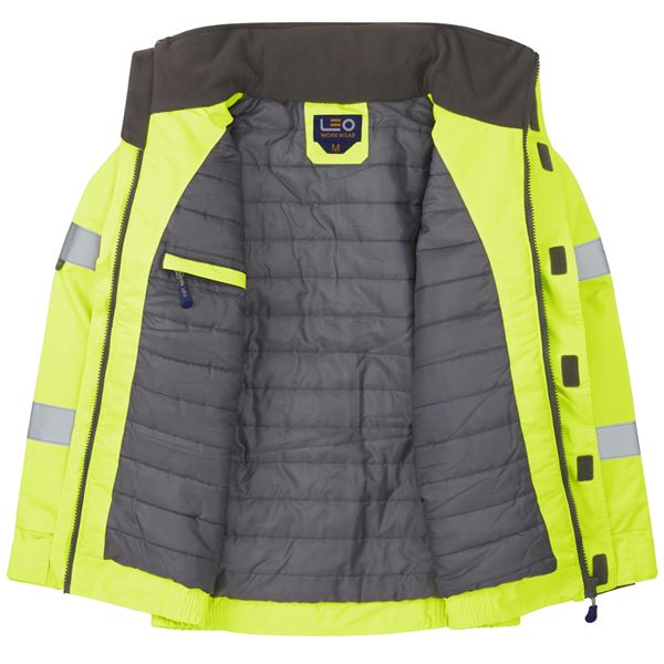 Leo J03 Portmore High Vis Traffic Management Bomber Jacket
