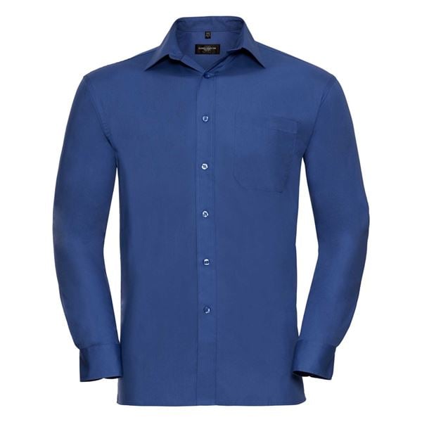Russell 936M long sleeve 100% cotton shirt