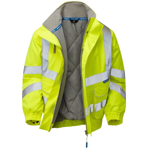 Pulsar P191 High Vis Lined Bomber Jacket