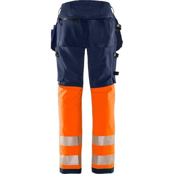 Fristads 2663 Womens High-vis Green Craftsman Stretch Trousers