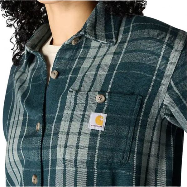 Carhartt Womens Loose Fit Twill Plaid Shirt
