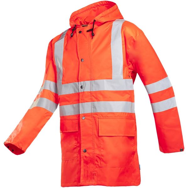 Sioen Monoray 198 High Vis Red Waterproof Jacket