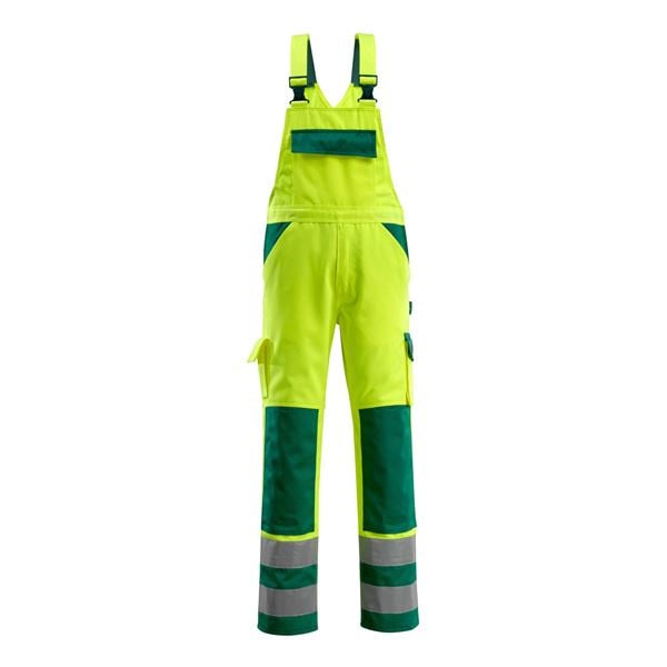 Mascot 07169 Hi-Vis Yellow Bib & Brace Overalls