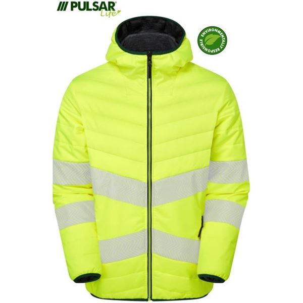 Pulsar Life LFE912 High Vis Yellow Reversible Puffa Jacket