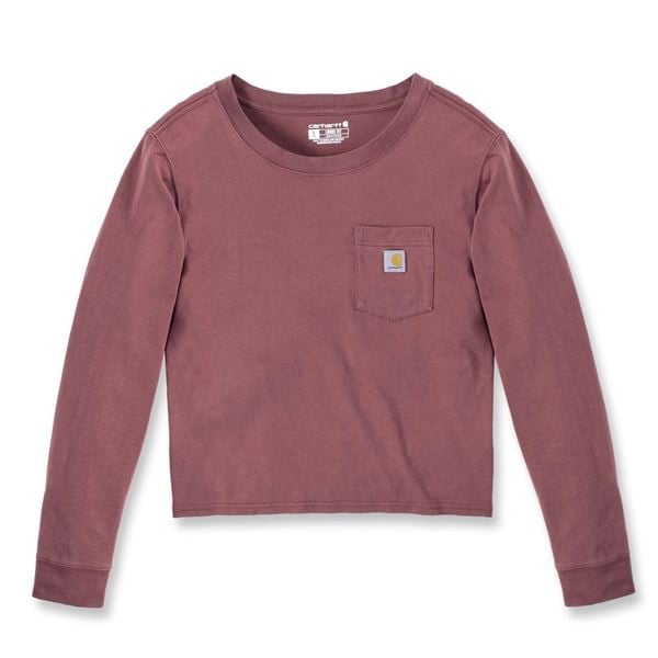 Carhartt Womens Loose Fit Long Sleeve Pocket T-shirt