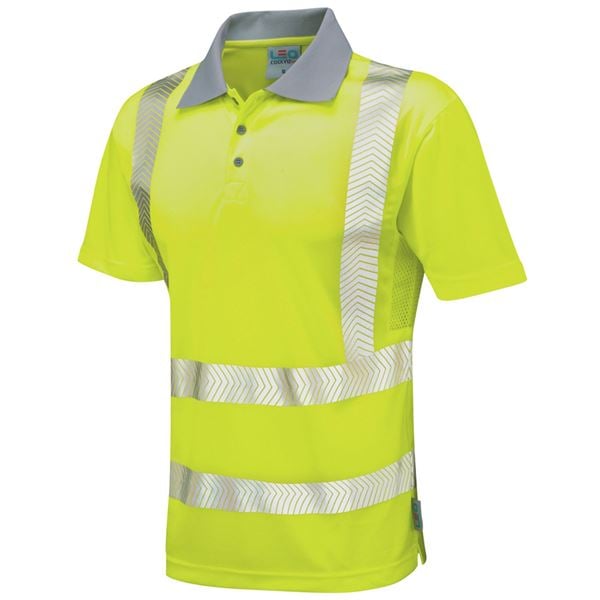 Leo P03 Woolacombe High Vis Polo Shirt