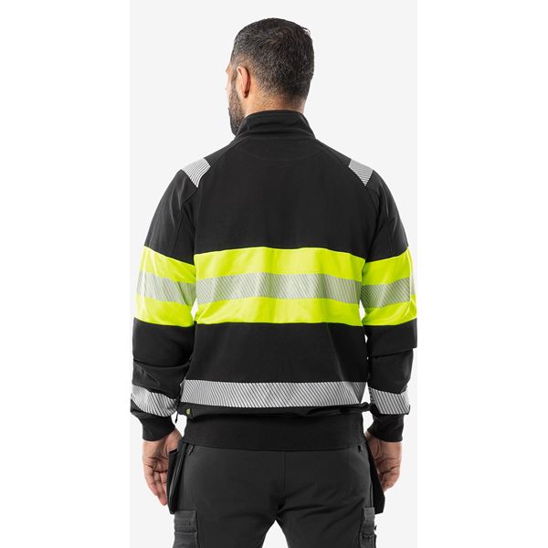 Fristads 7531 High Vis Stretch Sweatshirt Jacket
