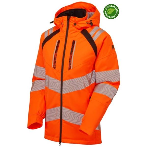 Pulsar Life LFE969 Womens High Vis Orange Insulated Jacket