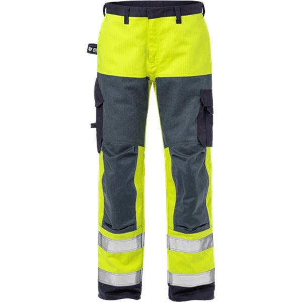Fristads 2585 High Vis Yellow FR Work Trousers