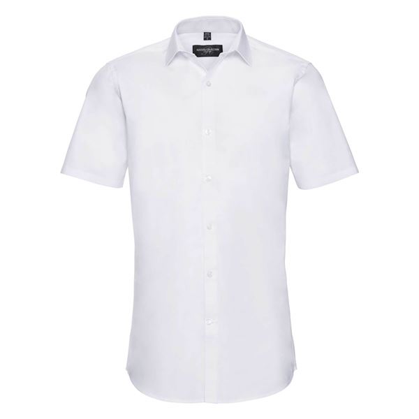 Russell 961M Short Sleeve Fitted Stretch Shirt