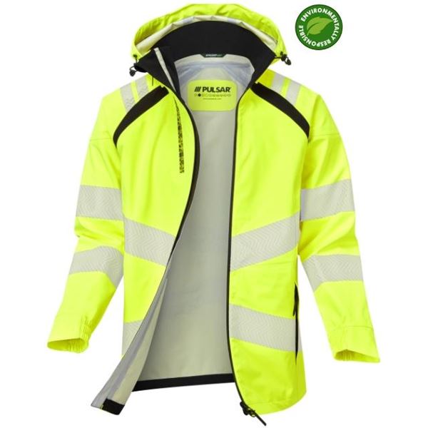 Pulsar Life LFE909 Waterproof High Vis Yellow Shell Jacket