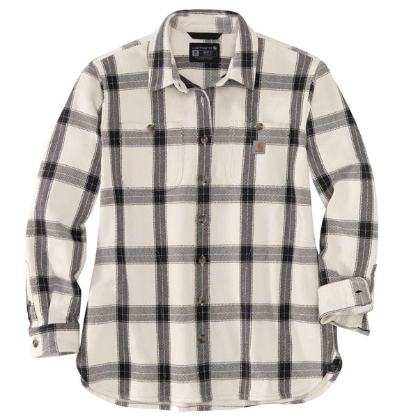 Carhartt 105579 Womens Loose Fit Plaid Twill Shirt