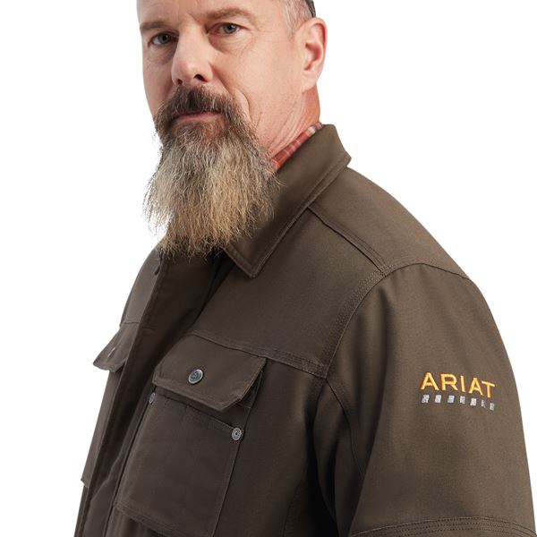 Ariat Rebar Sherpa Lined Canvas Coat