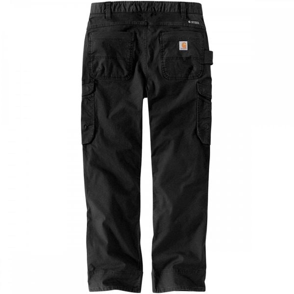 Carhartt Steel Rugged Cargo Work Trousers Relaxed Fit Straight Leg