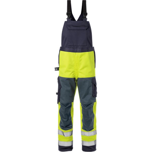 Fristads 1585 High Vis Yellow FR Bib & Brace Overalls