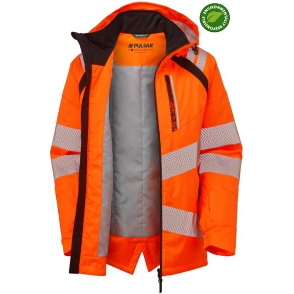 Pulsar Life LFE960 Womens Waterproof High Vis Orange Shell Jacket