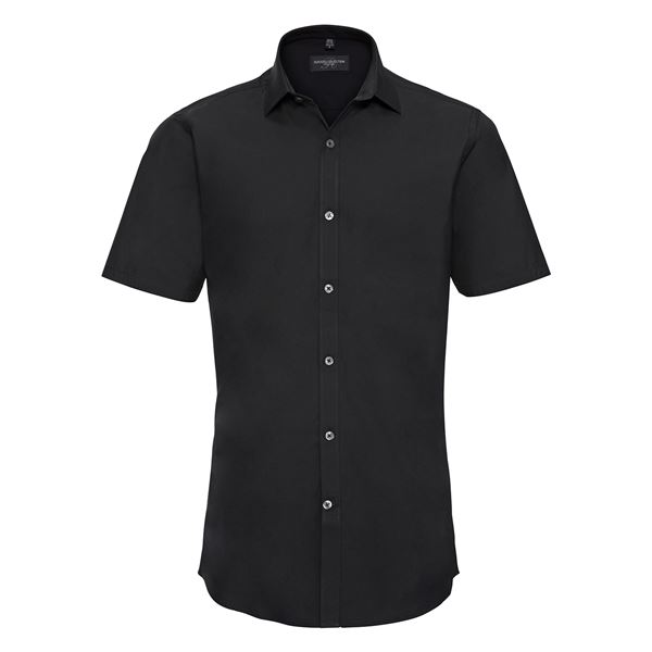 Russell 961M Short Sleeve Fitted Stretch Shirt
