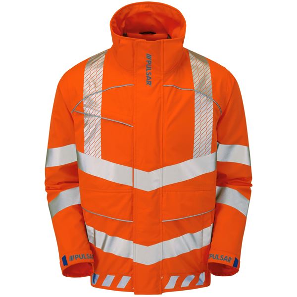 Pulsar EVO253 High Vis Orange Bomber Jacket With Hood
