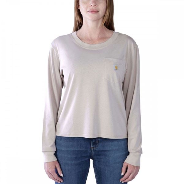 Carhartt Womens Loose Fit Long Sleeve Pocket T-shirt