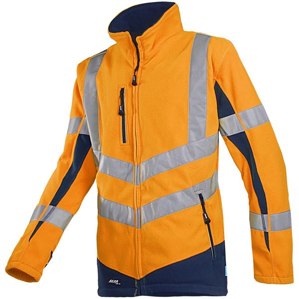 Senic 711 High Vis Orange / Navy Fleece Jacket