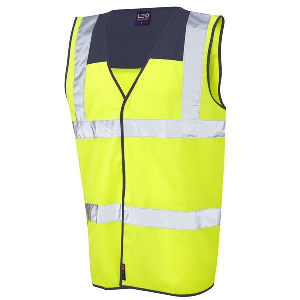 Leo W09 Bradworthy High Vis Yellow Vest