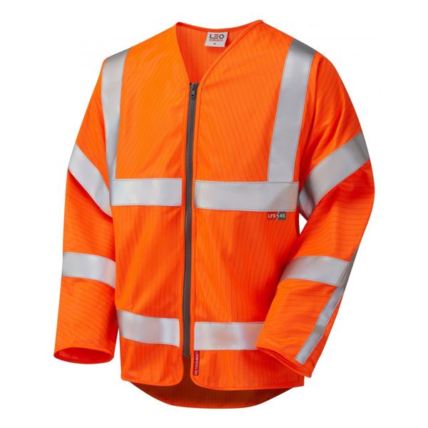 Leo S25 Huish FR AST Long Sleeved High Vis Vest