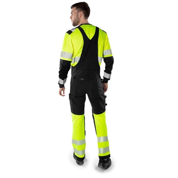Fristads 1032 High-vis Stretch Bib and Brace Overalls