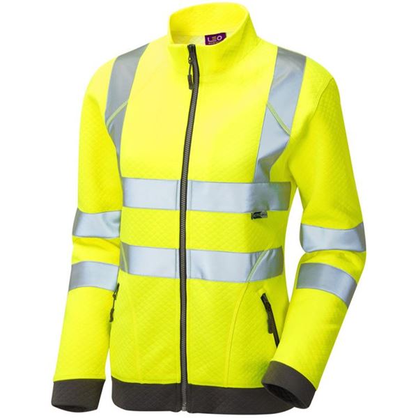 Leo Hollicombe Womens Zipped High Vis Sweatshirt SSL03