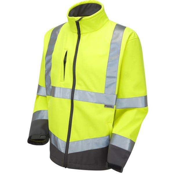 Leo SJ01 Buckland Softshell High Vis Jacket