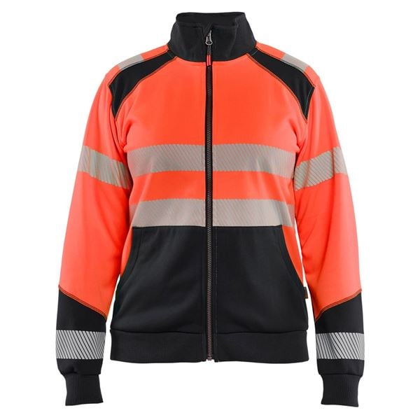 Blaklader 3508 Womens Hi-Vis Zipped Sweatshirt