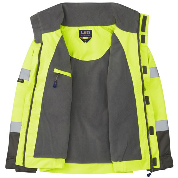 Leo J02 Bickington High Vis Bomber Jacket