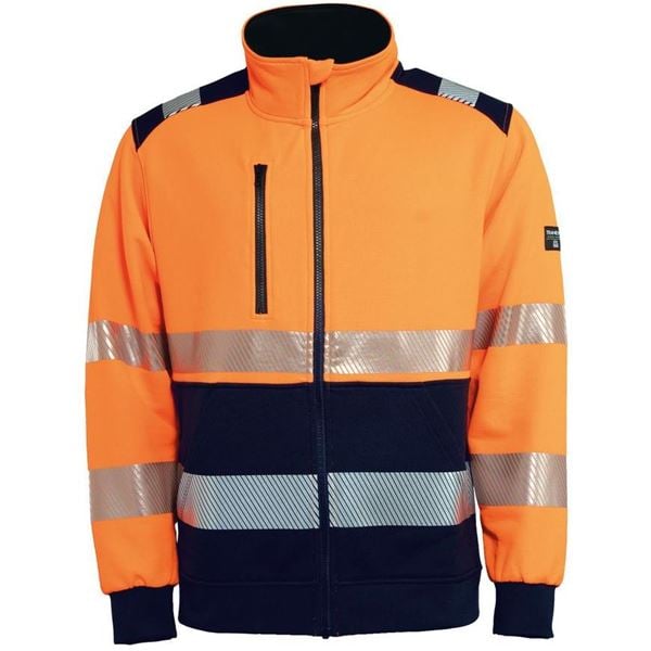 Tranemo 4334 Hi-Vis Zipped Sweatshirt