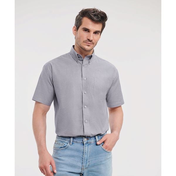 Russell 933M Short sleeve Oxford Shirt