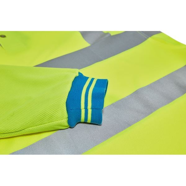 Pulsar P458-CRS High Vis Yellow Polo with Cut Resistant Sleeves