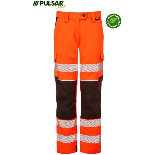 Pulsar Life LFE922 High Vis Orange Stretch Trousers