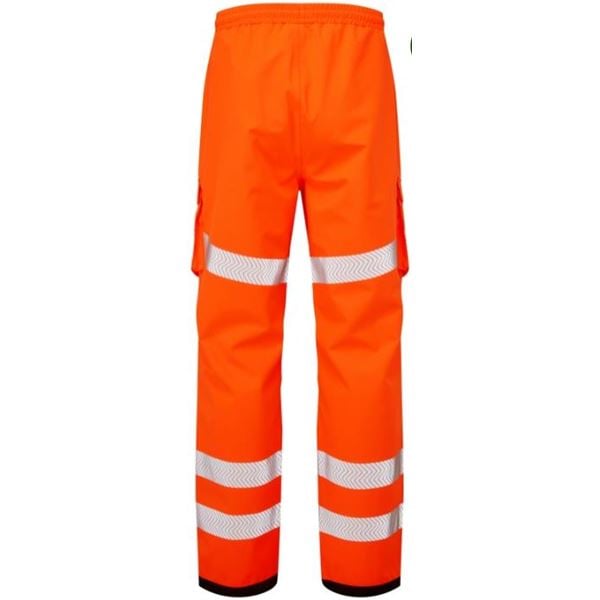 Pulsar Life LFE907 Waterproof High Vis Orange Overtrouser