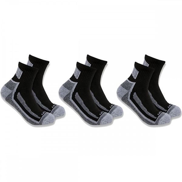 Carhartt Midweight Quarter Sock 3 Pair Pack