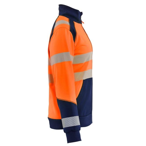 Blaklader 3508 Womens Hi-Vis Zipped Sweatshirt