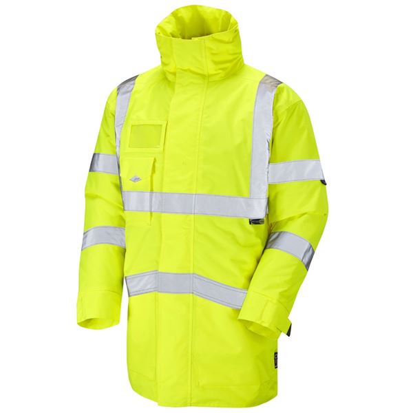 Leo A03 Marwood High Vis Yellow Stormcoat