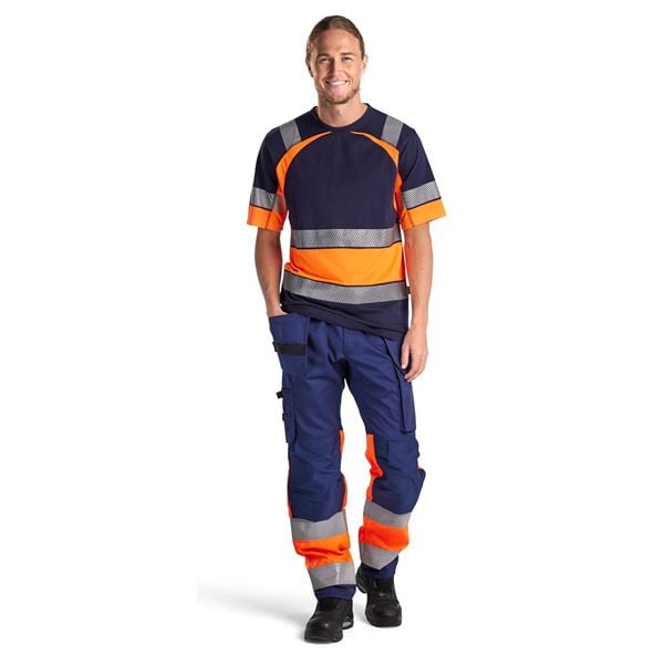 Blaklader 1558 High Vis Stretch Trousers