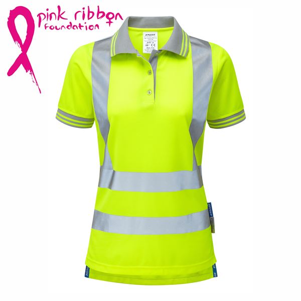 Pulsar P700 Womens Short Sleeve High Vis Yellow Polo Shirt
