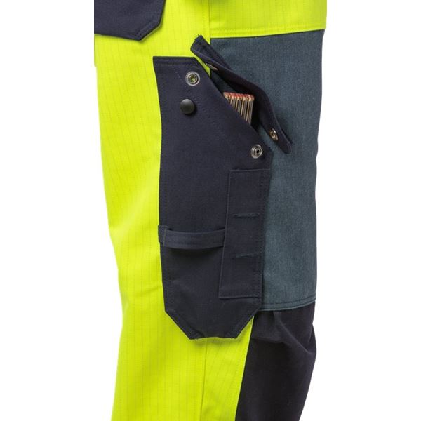 Fristads 1585 High Vis Yellow FR Bib & Brace Overalls
