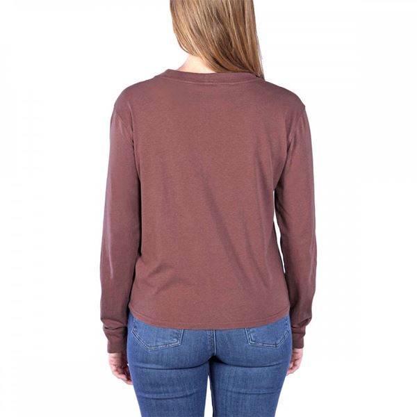 Carhartt Womens Loose Fit Long Sleeve Pocket T-shirt