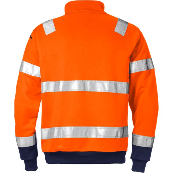 Fristads High Vis Half Zip Sweatshirt 728