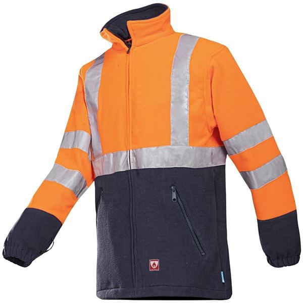 Sioen Rainier 496 High Vis Orange FR Fleece Jacket