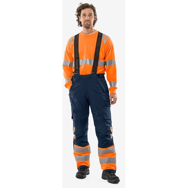 Fristads 2681 High vis Green Stretch Winter Trousers