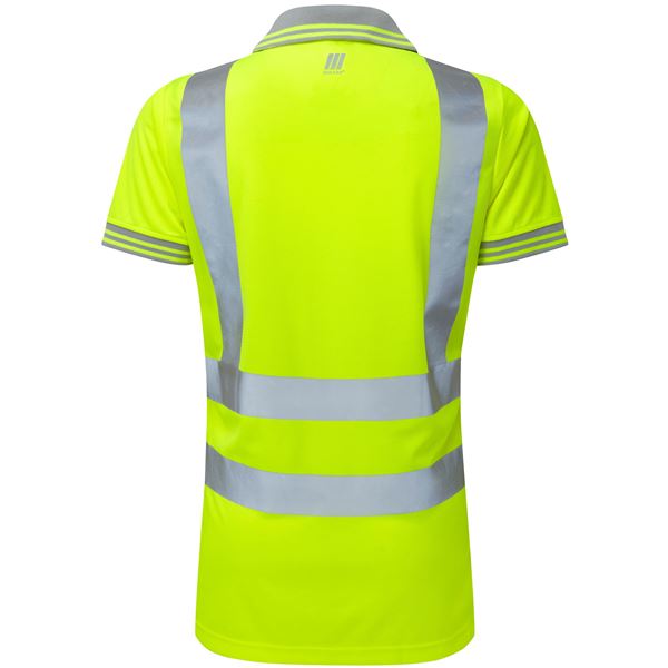 Pulsar P700 Womens Short Sleeve High Vis Yellow Polo Shirt
