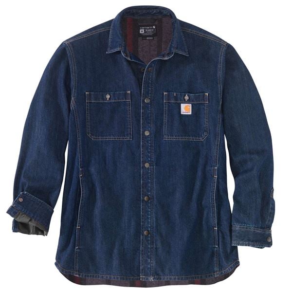 Carhartt Fleece Lined Relaxed Fit Denim Shirt Jacket