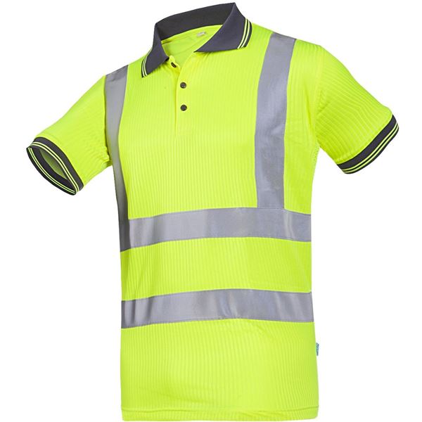 Sioen 3879 Molina Short Sleeved High Vis Yellow Polo